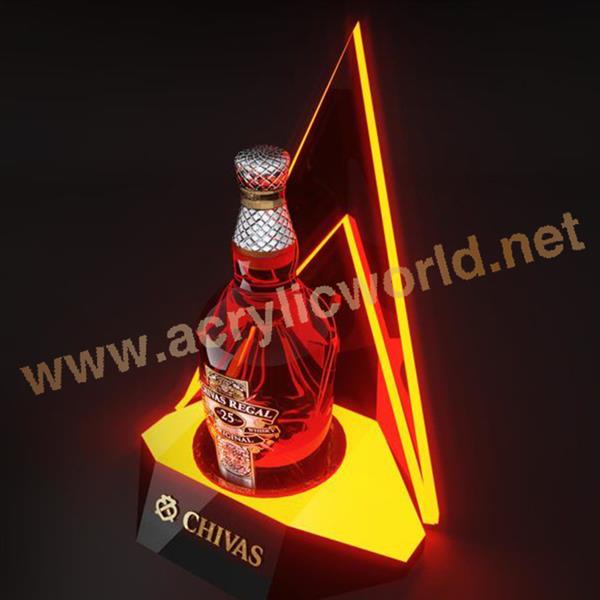 luxury style colored acrylic wine rack