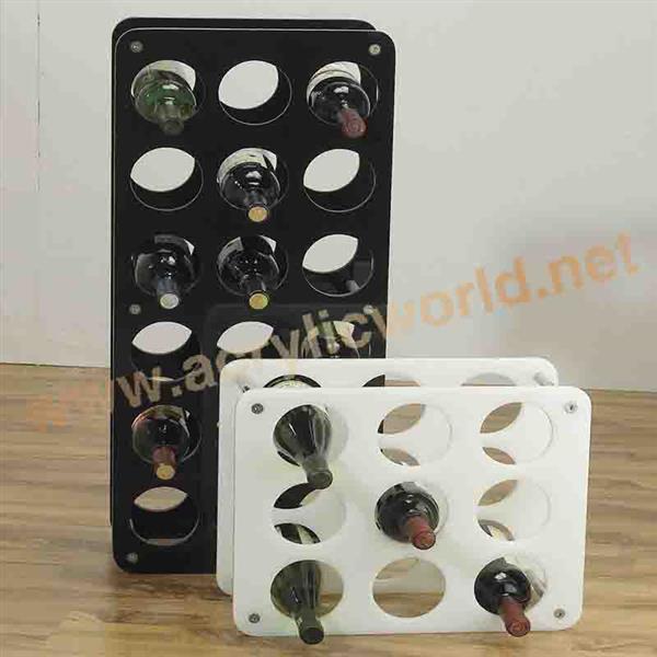 simple acrylic countertop wine holder