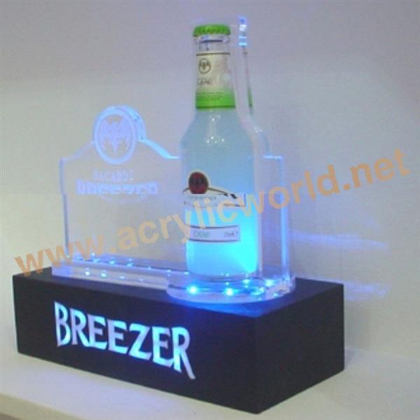 transparent acrylic table wine display