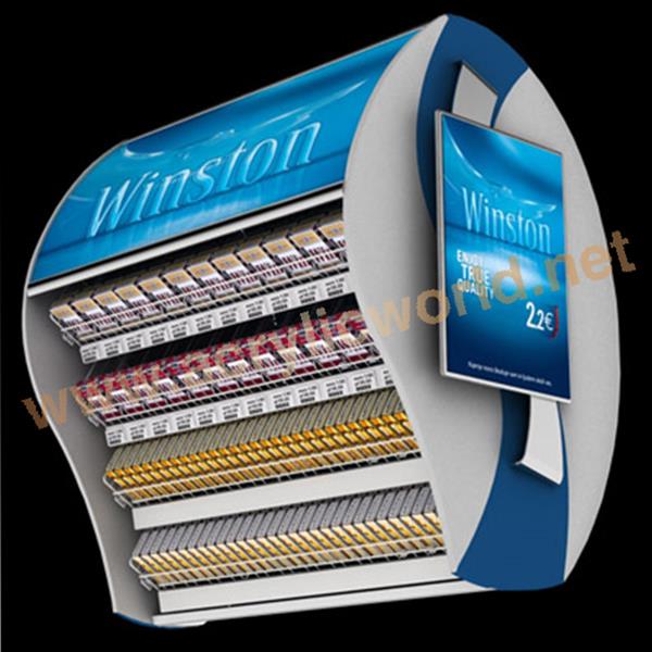 wall mount led cigarette display cabinets