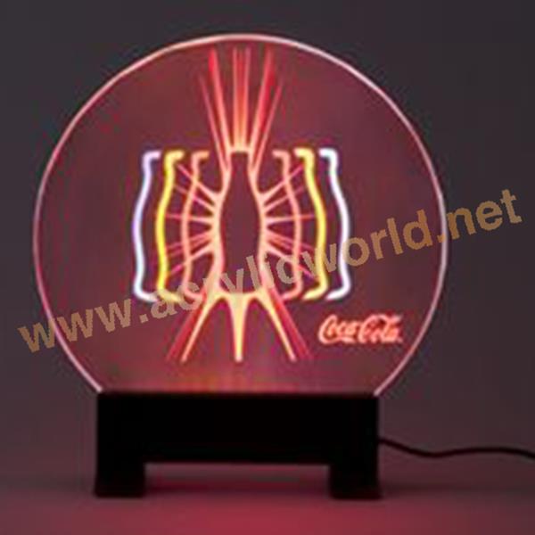 promotional custom acrylic led edge lit sign