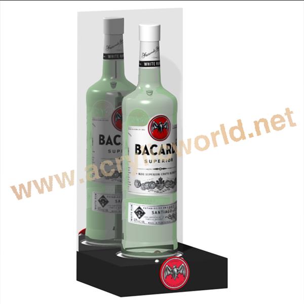acrylic wine bottle display glorifier