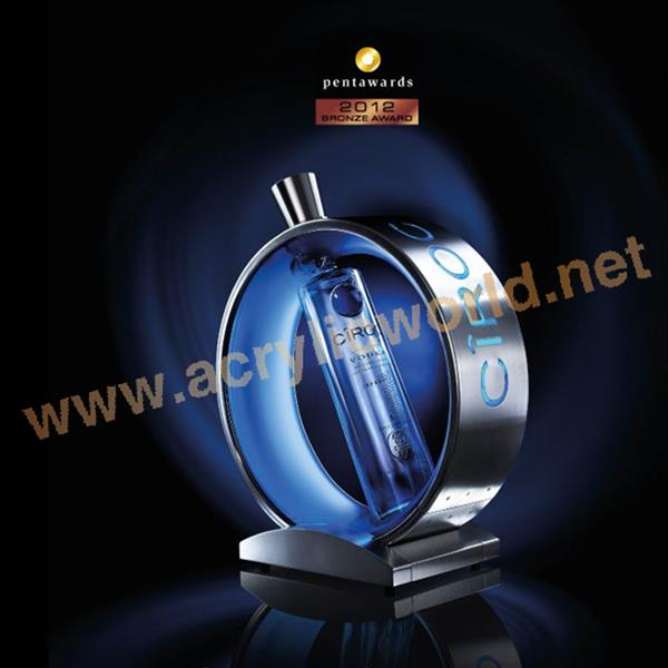 fashion acrylic led liquor display with blue led
