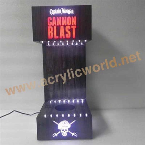 Carlsberg acrylic wine bottle holder with led