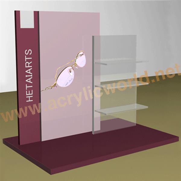 portable eyewear display cases for window