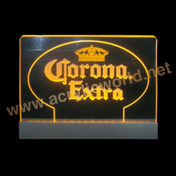 pop display led lighted sign holder