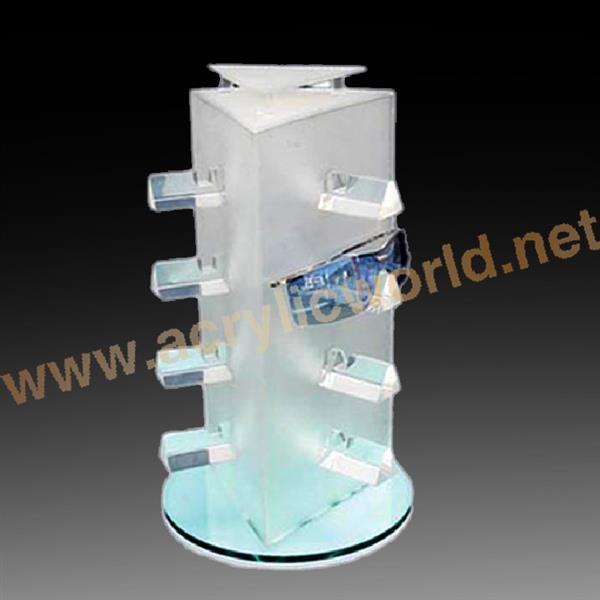 acrylic rotating glasses display stand for table