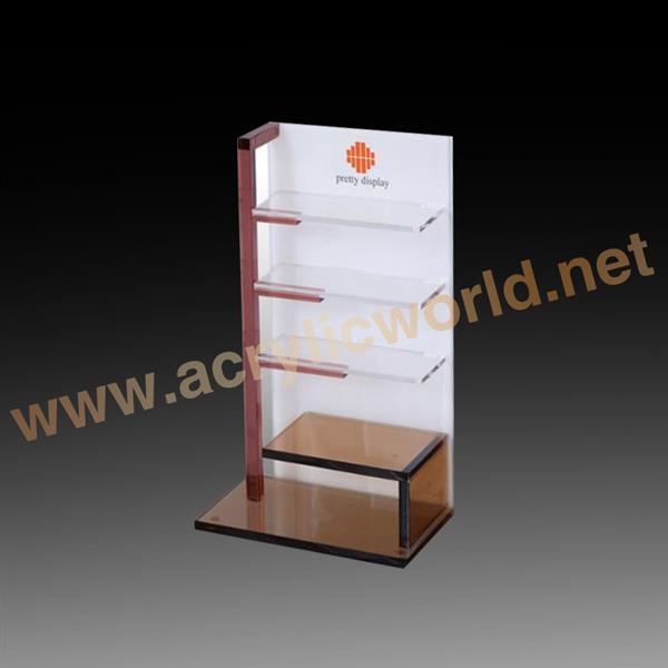 four shelves acrylic eyeglasses holder stand 
