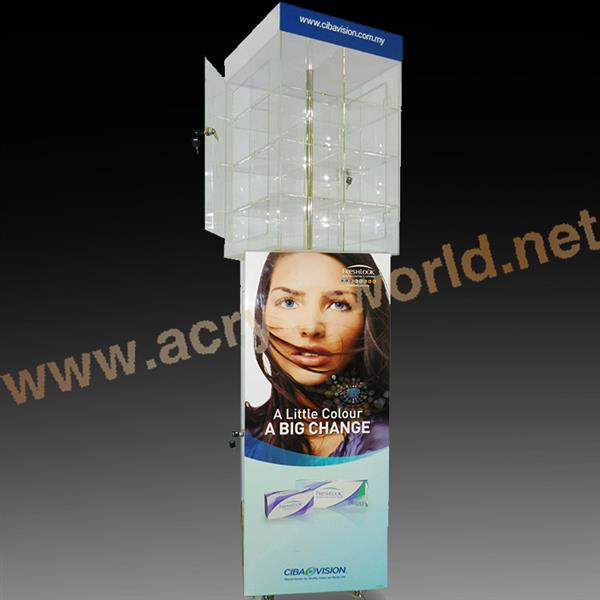acrylic eyeglasses display shelf