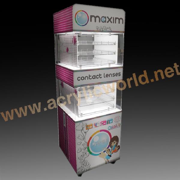 adversting acrylic sunglasses display cabinet