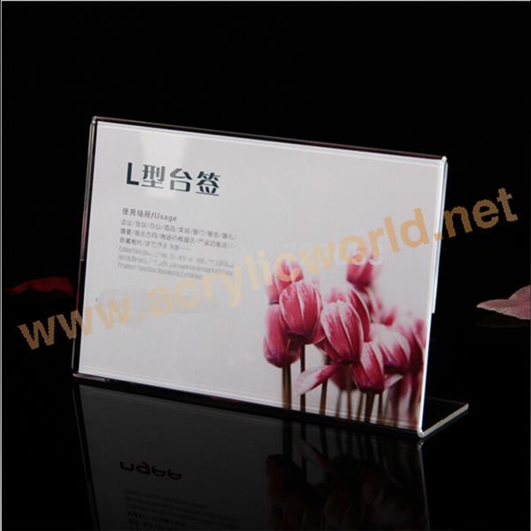 acrylic display show card menu holders