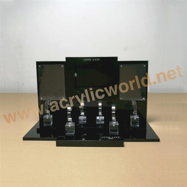 Acrylic countertop watch display with many holders/Watch display stand