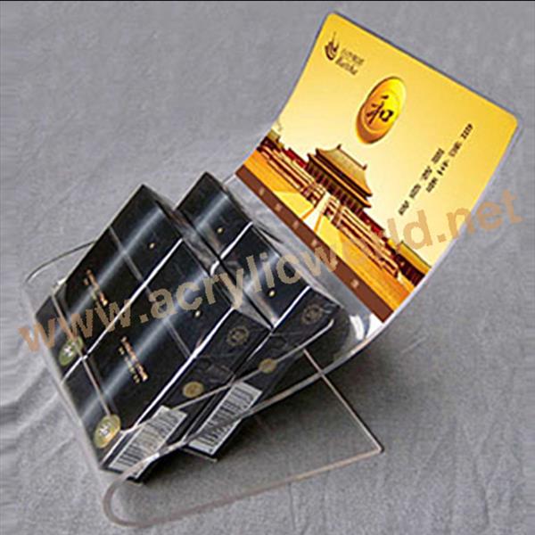 acrylic cigarette shelf advertising cigarette dispaly