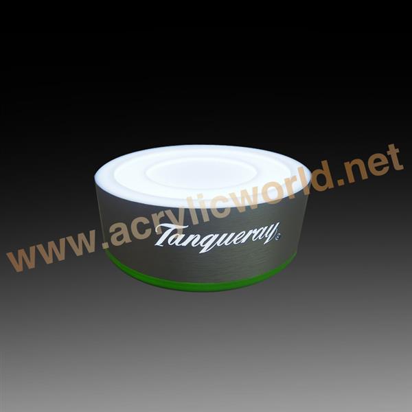 sigle wine bottle holder with blue light