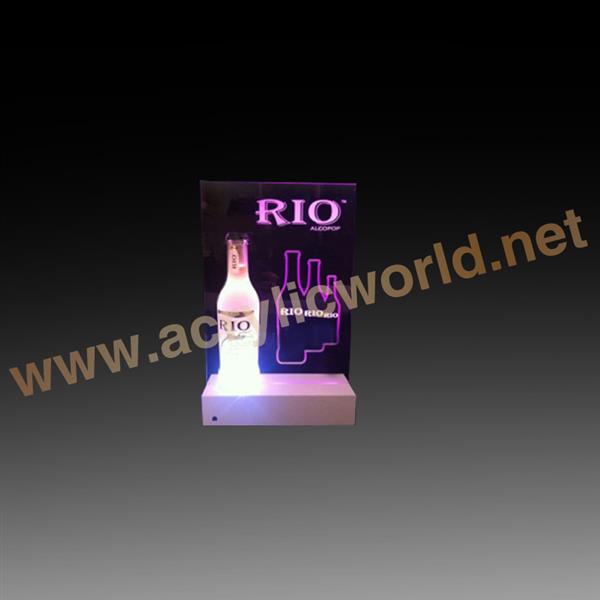 led single wine bottle display for adversting