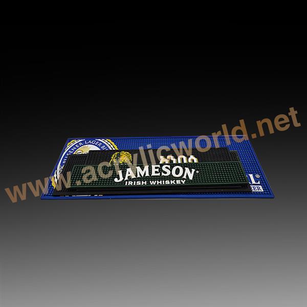 clear rectangle acrylic tray with handles