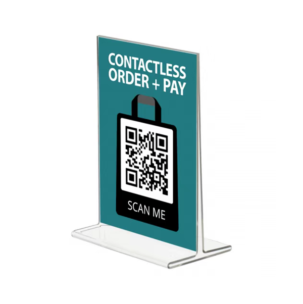 A5 table stand menu holder for coffee shop