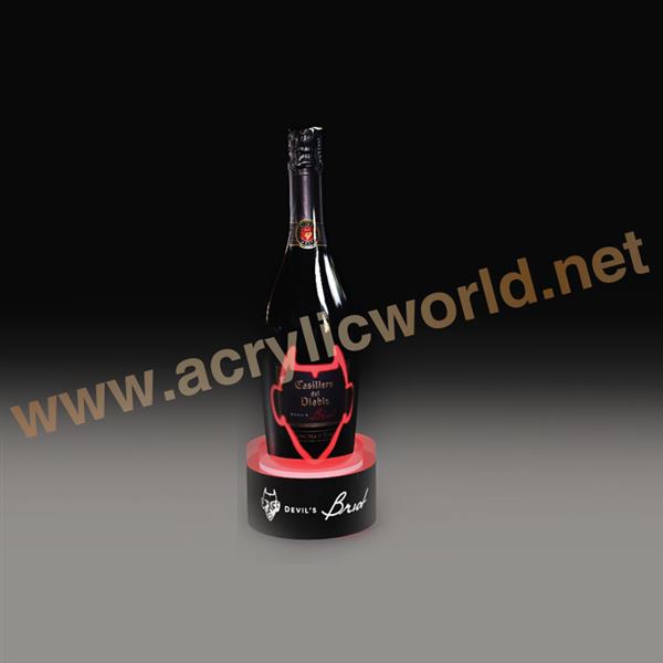 frosted acrylic wine bottle rack for 9 bottles