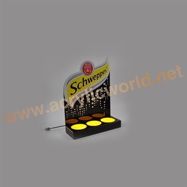 logo printing acrylic wine rack for one bottle